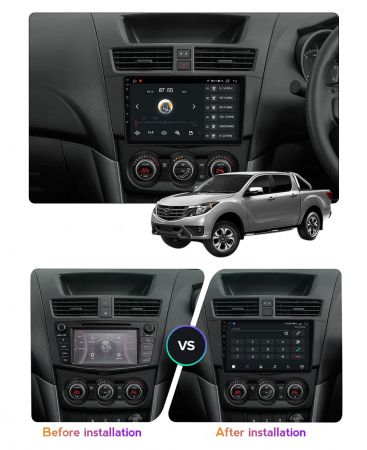 Navigatie dedicata Mazda BT-50 2011-2020, 4GB RAM 64GB ROM, Octacore, Android 13, Display QLED 9", DSP, Carplay, Android Auto, Internet, Youtube, Waze, WIFI, Bluetooth [4]