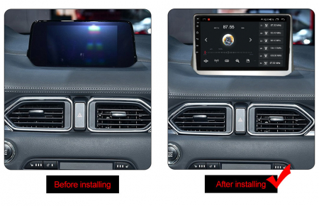 (Resigilata) Navigatie dedicata Mazda CX-5 2017-2018, 2GB RAM 32GB ROM, Quad Core, Display 9" IPS Full HD, Carplay, Android 13, Bluetooth, Magazin Play, Suport camere AHD [4]
