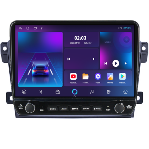 Navigatie dedicata Mazda CX7 2008-2015 Tesla cu butoane rotative model 2024, 4GB RAM 64GB ROM, Procesor Quadcore, Android 14, Display QLED 10", DSP, Carplay&Android Auto [4]