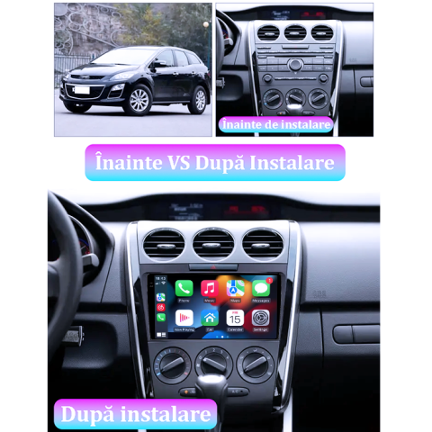 Navigatie dedicata Mazda CX 7 2008-2015, 4GB RAM 64GB ROM, Procesor Qualcomm Octacore, Android 14, Rezolutie 2K, Display QLED 9", DSP, Carplay&Android Auto, SIM 4G [5]