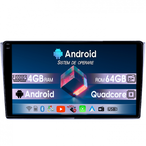 CX-9 2006-2016 - Navigatie dedicata Mazda CX-9 2006-2016, 4GB RAM 64GB ROM, Quad Core, Display 10" QLED 1K, Carplay, Android 14, Bluetooth, Magazin Play, Suport Camere AHD