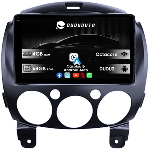 Mazda 2 2007-2014 - Navigatie dedicata Mazda CX-9 2006-2016, DUDU3, 4GB RAM 64GB ROM, Octacore, Platforma 8581, Android, Display QLED 9", DSP, Carplay&AndroidAuto