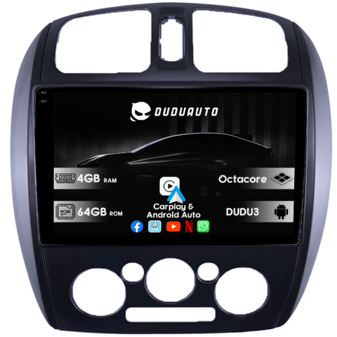 Mazda 323 - Navigatie dedicata MAZDA 323, DUDU3, 4GB RAM 64GB ROM, Octacore, Platforma 8581, Android, Display QLED 9", DSP, Carplay&AndroidAuto