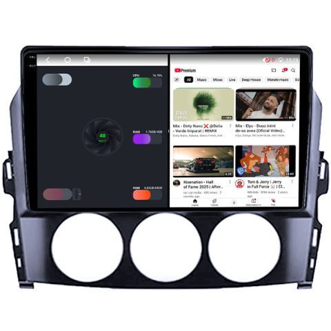 Navigatie dedicata Mazda MX-5 2008-2015, 4GB RAM 64GB ROM, Procesor Qualcomm Octacore, Android 14, Rezolutie 2K, Display QLED 9", DSP, Carplay&Android Auto, SIM 4G [5]