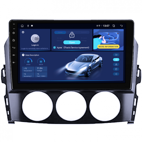Navigatie dedicata Mazda MX-5 2008-2015, 8GB RAM 128GB ROM, Octacore, Platforma TS18, Android 13, Display QLED 9”, Suporta camera 360º, DSP, Carplay&Android Auto, SIM 4G, Ventilator Activ [1]