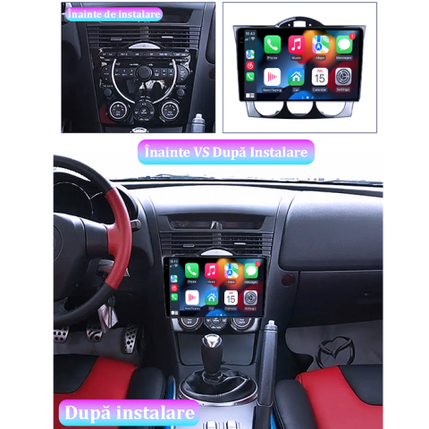Navigatie dedicata Mazda RX-8 2008-2021, 4GB RAM 64GB ROM, Procesor Qualcomm Octacore, Android 14, Rezolutie 2K, Display QLED 9", DSP, Carplay&Android Auto, SIM 4G [4]