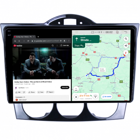 Navigatie dedicata Mazda RX-8 2008-2021, 4GB RAM 64GB ROM, Quad Core, Display 9" QLED 1K, Carplay, Android 14, Bluetooth, Magazin Play, Suport Camere AHD [5]