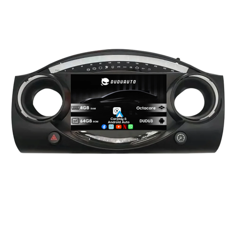 Mini Cooper 2001-2008 - Navigatie dedicata MiniCooper One R50 R52 R53 2001-2008, DUDU3, 4GB RAM 64GB ROM, Octacore, Platforma 8581, Android, Display QLED 9", DSP, Carplay&AndroidAuto