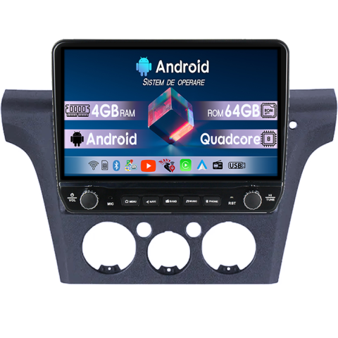 Mitsubishi airtrek outlander - Navigatie dedicata Mitsubishi Airtrek Outlander 2001-2005 Tesla cu butoane rotative model 2024, 4GB RAM 64GB ROM, Procesor Quadcore, Android 14, Display QLED 10", DSP, Carplay&Android Auto