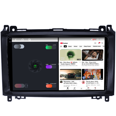 Navigatie dedicata Mercedes-Benz, 4GB RAM 64GB ROM, Procesor Qualcomm Octacore, Android 14, Rezolutie 2K, Display QLED 9", DSP, Carplay&Android Auto, SIM 4G [2]