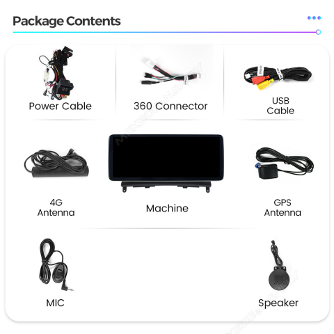 Navigatie dedicata Mercedes Benz C Class W204 8GB RAM 256GB ROM, Procesor Qualcomm Octacore, Android 14, Rezolutie 2K, Display QLED 10.25", DSP, Carplay&Android Auto, SIM 4G [1]