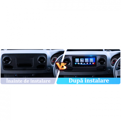 Navigatie dedicata Mercedes Benz Sprinter 2019, 4GB RAM 64GB ROM, Octacore, Android 14, Display QLED 1K 9", Carplay&Android Auto, SIM 4G, Ventilator Activ [4]
