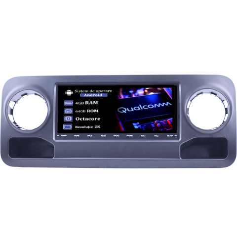 Sprinter 2019 - Navigatie dedicata Mercedes Benz Sprinter 2019, 4GB RAM 64GB ROM, Procesor Qualcomm Octacore, Android 14, Rezolutie 2K, Display QLED 9", DSP, Carplay&Android Auto, SIM 4G