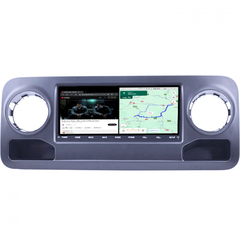 Navigatie dedicata Mercedes Benz Sprinter 2019, 4GB RAM 64GB ROM, Quad Core, Display 9" QLED 1K, Carplay, Android 14, Bluetooth, Magazin Play, Suport Camere AHD [3]