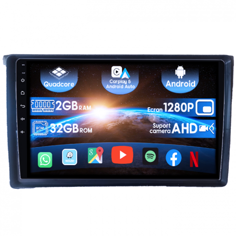 Mercedes-Benz - (Resigilata) Navigatie dedicata Mercedes-Benz Vito 2003-2006, 2GB RAM 32GB ROM, Quad Core, Display 9" IPS Full HD, Carplay&Android Auto, Android 14, Suport camere AHD