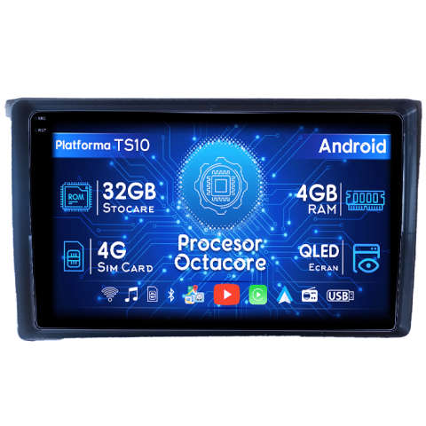 Mercedes-Benz - Navigatie dedicata Mercedes-Benz Vito 2003-2006, 4GB RAM 32GB ROM, Octacore, Android 14, Display QLED 1K 9", DSP, Carplay&Android Auto, SIM 4G, Bluetooth, Ventilator Activ