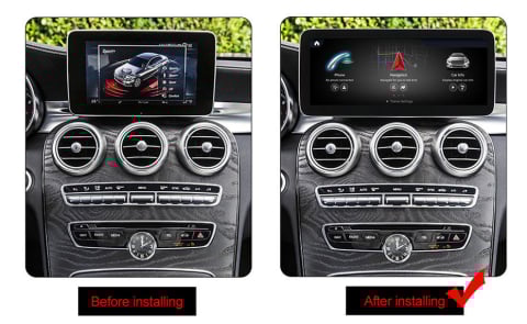 Navigatie dedicata Mercedes-Benz W205,C, GLC,GLC,A,B,V-class, 8GB RAM 256GB ROM, Procesor Qualcomm Octacore, Android 14, Rezolutie 2K, Display QLED 12.3", DSP, Carplay&Android Auto, SIM 4G [2]