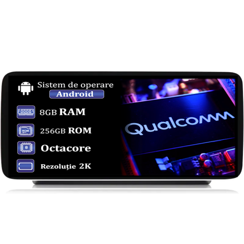Mercedes-Benz - Navigatie dedicata Mercedes-Benz W205,C, GLC,GLC,A,B,V-class, 8GB RAM 256GB ROM, Procesor Qualcomm Octacore, Android 14, Rezolutie 2K, Display QLED 12.3", DSP, Carplay&Android Auto, SIM 4G
