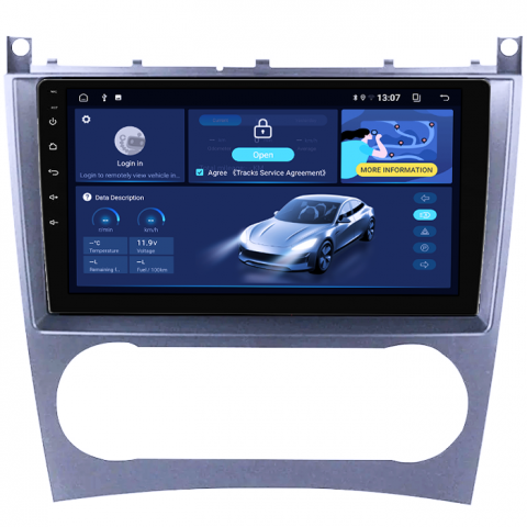 (Resigilata) Navigatie dedicata Mercedes C-Class W203 2003-2007, 2GB RAM 32GB ROM, Quad Core, Display 9" IPS Full HD, Carplay&Android Auto, Android 14, Suport camere AHD [1]