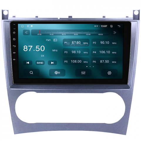 Mercedes-Benz - Navigatie dedicata Mercedes C-Class W203 2003-2007, 8GB RAM 128GB ROM, Octacore, Platforma TS18, Android 14, Display QLED 9”, Suporta camera 360º, DSP, Carplay&Android Auto, SIM 4G, Ventilator Activ