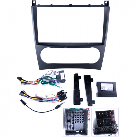 Navigatie dedicata Mercedes C-Class W203 2003-2007 Tesla cu butoane rotative model 2024, 4GB RAM 64GB ROM, Procesor Quadcore, Android 14, Display QLED 10", DSP, Carplay&Android Auto [4]