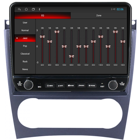 Navigatie dedicata Mercedes C-Class W203 2003-2007 Tesla cu butoane rotative model 2024, 4GB RAM 64GB ROM, Procesor Quadcore, Android 14, Display QLED 10", DSP, Carplay&Android Auto [1]