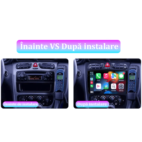 Navigatie dedicata Mercedes C Class W203 CLK, W209 2003-2009, 4GB RAM 64GB ROM, Procesor Qualcomm Octacore, Android 14, Rezolutie 2K, Display QLED 9", DSP, Carplay&Android Auto, SIM 4G [4]