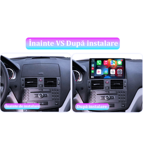 Navigatie dedicata Mercedes C Class W204 2006-2012, 4GB RAM 64GB ROM, Procesor Qualcomm Octacore, Android 14, Rezolutie 2K, Display QLED 9", DSP, Carplay&Android Auto, SIM 4G [6]
