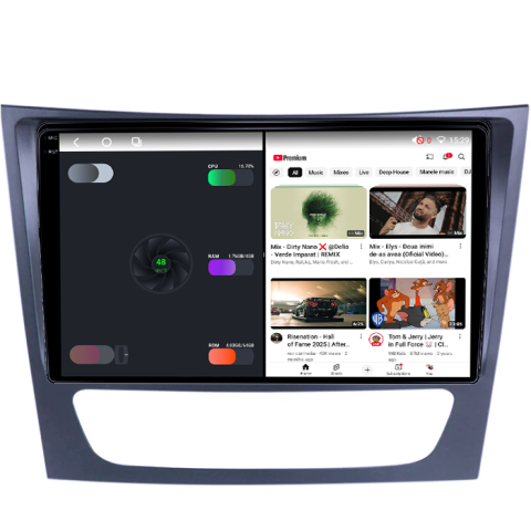 Navigatie dedicata Mercedes E Class W211, CLS W219, 4GB RAM 64GB ROM, Procesor Qualcomm Octacore, Android 14, Rezolutie 2K, Display QLED 9", DSP, Carplay&Android Auto, SIM 4G [2]