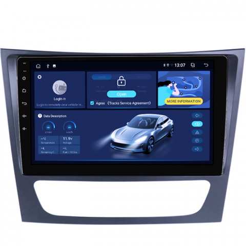 Navigatie dedicata Mercedes E Class W211, CLS W219, 8GB RAM 128GB ROM, Octacore, Platforma TS18, Android 13, Display QLED 9”, Suporta camera 360º, DSP, Carplay&Android Auto, SIM 4G, Ventilator Activ [1]