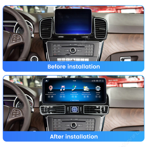 Navigatie dedicata Mercedes GLE w166 2016-2018, x166 2016-2018, 8GB RAM 256GB ROM, Procesor Qualcomm Octacore, Android 14, Rezolutie 2K, Display QLED 12.5", DSP, Carplay&Android Auto, SIM 4G [3]