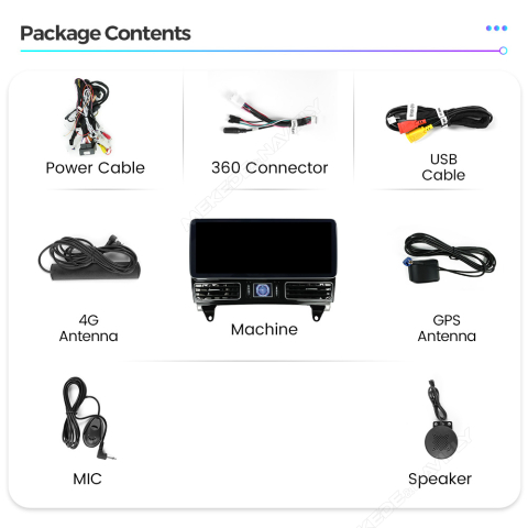 Navigatie dedicata Mercedes GLE ML GL 2012-2015, 8GB RAM 256GB ROM, Procesor Qualcomm Octacore, Android 14, Rezolutie 2K, Display QLED 9", DSP, Carplay&Android Auto, SIM 4G [1]