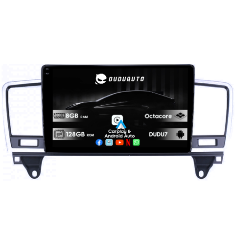 GL - Navigatie dedicata Mercedes ML, GL-Class GL X166 2012-2015 DUDU3, 4GB RAM 64GB ROM, Octacore, Platforma 8581, Android, Display QLED 9", DSP, Carplay&AndroidAuto