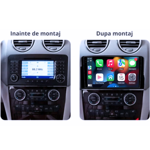 Navigatie dedicata Mercedes ML W164, 4GB RAM 64GB ROM, Procesor Qualcomm Octacore, Android 14, Rezolutie 2K, Display QLED 9", DSP, Carplay&Android Auto, SIM 4G [4]