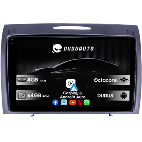 Navigatii Dedicate - Navigatie dedicata Mercedes SLK 2006-2010 DUDU3, 4GB RAM 64GB ROM, Octacore, Platforma 8581, Android, Display QLED 9", DSP, Carplay&AndroidAuto