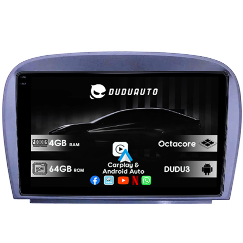 SL W230 2004-2011 A-W230 - Navigatie dedicata Mercedes SL W230 2004-2011 A-W230 DUDU3, 4GB RAM 64GB ROM, Octacore, Platforma 8581, Android, Display QLED 9", DSP, Carplay&AndroidAuto