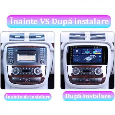 Navigatie dedicata Mercedes R Class W251 2005-2017, 4GB RAM 64GB ROM, Octacore, Android 14, Display QLED 1K 9", Carplay&Android Auto, SIM 4G, Ventilator Activ [4]
