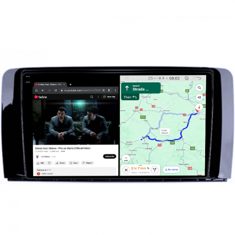Navigatie dedicata Mercedes R Class W251 2005-2017, 4GB RAM 64GB ROM, Quadcore, Android 14, Display QLED 1K, 9", DSP, Carplay&Android Auto, Suport camere AHD [6]