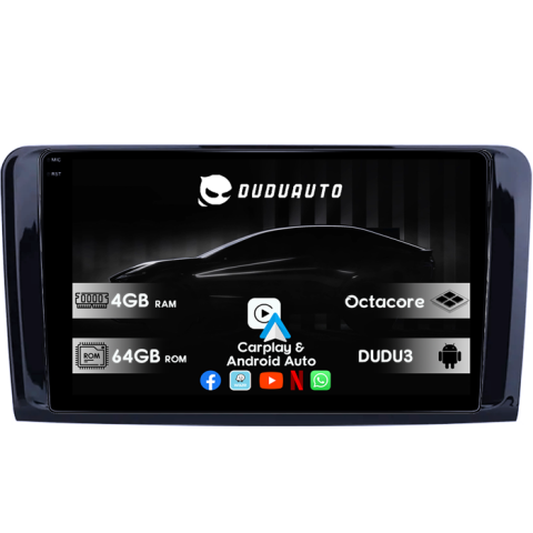 Navigatii Dedicate - Navigatie dedicata Mercedes ML W164 DUDU3, 4GB RAM 64GB ROM, Octacore, Platforma 8581, Android, Display QLED 9", DSP, Carplay&AndroidAuto
