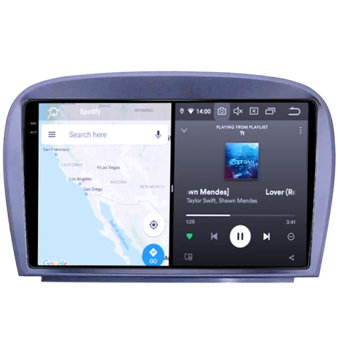 Mercedes-Benz - Navigatie dedicata Mercedes SL W230 2004-2011 A-W230, 8GB RAM 128GB ROM, Octacore, Platforma 7862, Android 14, Display QLED 9", Suporta camera 360", DSP, Carplay&Andr