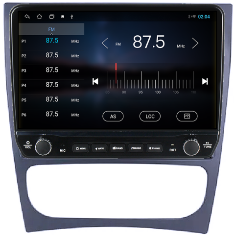 Navigatie dedicata Mercedes w203 Tesla cu butoane rotative model 2024, 4GB RAM 64GB ROM, Procesor Quadcore, Android 14, Display QLED 10", DSP, Carplay&Android Auto [2]