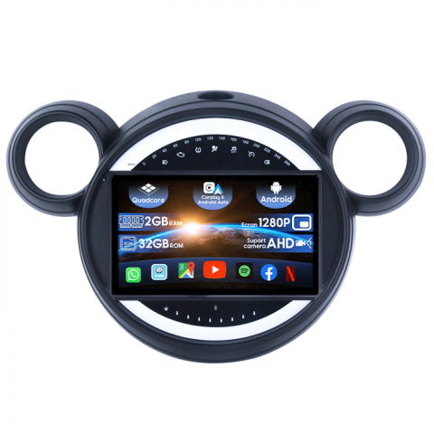 Mini Cooper - (Resigilata) Navigatie dedicata Mini Cooper Countryman 2007-2014, 2GB RAM 32GB ROM, Quad Core, Display 9" IPS Full HD, Carplay&Android Auto, Android 14, Suport camere AHD