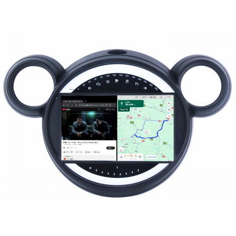 Navigatie dedicata Mini Cooper Countryman 2007-2014, 4GB RAM 64GB ROM, Quad Core, Display 9" QLED 1K, Carplay&Android Auto, Android 14, Suport Camere AHD [5]