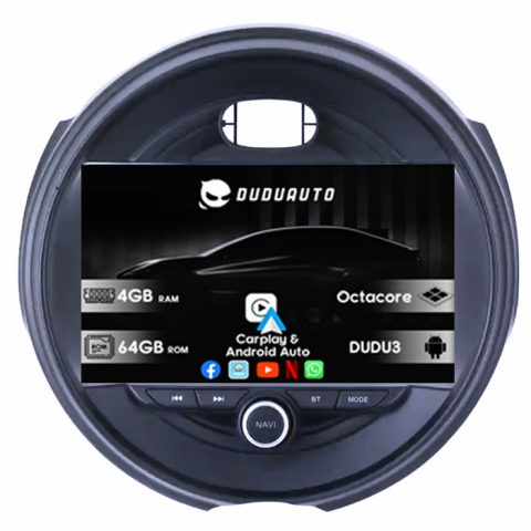 Mini Cooper 2015-2019 - Navigatie dedicata Mini Cooper 2015-2019, DUDU3, 4GB RAM 64GB ROM, Octacore, Platforma 8581, Android, Display QLED 9", DSP, Carplay&AndroidAuto