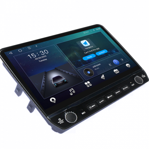 Navigatie dedicata Alfa Romeo 159 Tesla cu butoane rotative model 2024, 4GB RAM 64GB ROM, Procesor Quadcore, Android 14, Display QLED 10", DSP, Carplay&Android Auto [1]