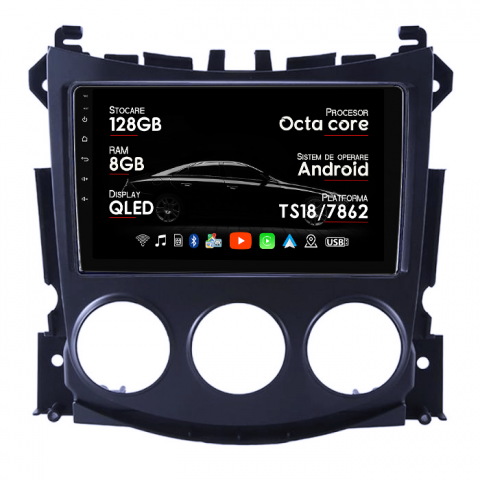 370Z 2008-2011 - Navigatie dedicata Nissan 370Z 2008-2011, 8GB RAM 128GB ROM, Octacore, Platforma TS18, Android 14, Display QLED 9”, Suporta camera 360º, DSP, Carplay&Android Auto, SIM 4G, Ventilator Activ
