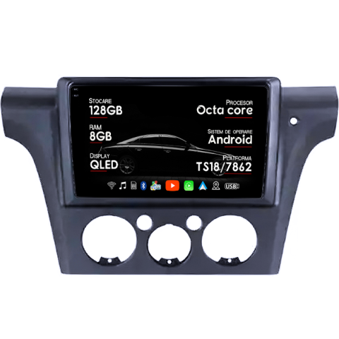 Mitsubishi airtrek outlander - Navigatie dedicata Mitsubishi Airtrek Outlander 2001-2005, 8GB RAM 128GB ROM, Octacore, Platforma TS18, Android 14, Display QLED 10â, Suporta camera 360Âş, DSP, Carplay&Android Auto, SIM 4G, Ventila