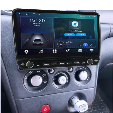 Navigatie dedicata Mitsubishi Airtrek Outlander 2001-2005 Tesla cu butoane rotative model 2024, 4GB RAM 64GB ROM, Procesor Quadcore, Android 14, Display QLED 10", DSP, Carplay&Android Auto [6]