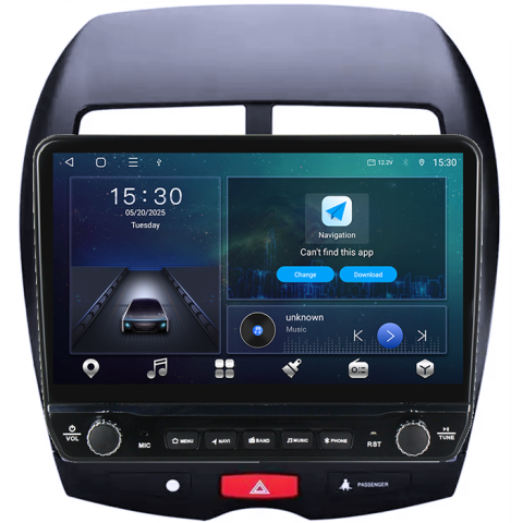 Navigatie dedicata Mitsubishi ASX 2010-2019 Tesla cu butoane rotative model 2024, 4GB RAM 64GB ROM, Procesor Quadcore, Android 14, Display QLED 10", DSP, Carplay&Android Auto [5]