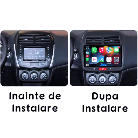 Navigatii Dedicate - Navigatie dedicata Mitsubishi ASX 2010-2019, 8GB RAM 128GB ROM, Octacore, Platforma 7862,Android 14, Display QLED 2K 10", Suporta camera 360", DSP, Ca